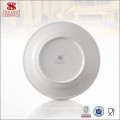 Porcelaine Céramique micro-ondes plat porcelaine blanche